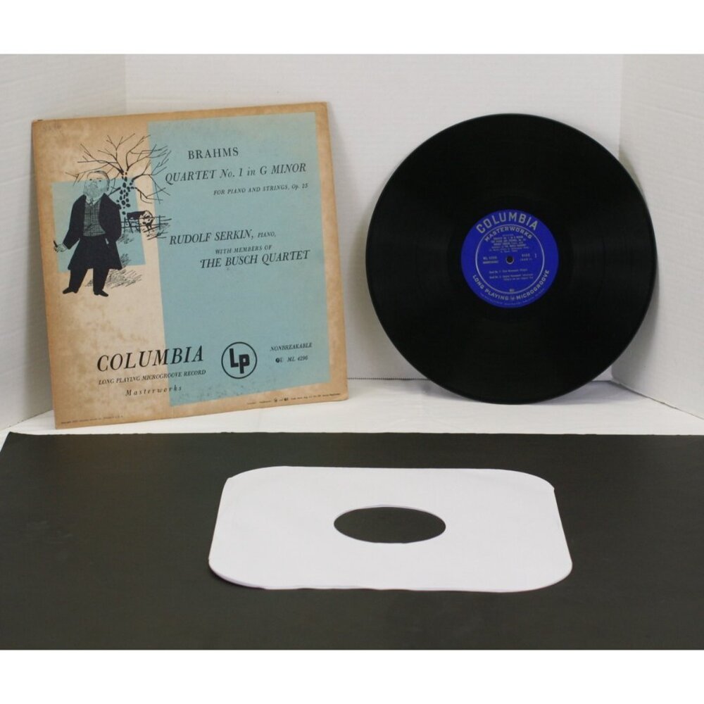 Brahms Quartet No.1 in G Minor Vinyl Record LP Microgroove VTG 1950 ML 4296 VG+